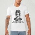 Book Lover Bent Over a Book Men's V-Neck T-Shirt Book Lover Bent Over a Book Men's V-Neck T-Shirt