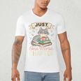 Book Lover Cute Cat Coffee Just 1 More Chapter Cozy Reading Men's V-Neck T-Shirt Book Lover Cute Cat Coffee Just 1 More Chapter Cozy Reading Men's V-Neck T-Shirt