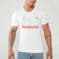 My Book Preference Naughty List Readers Christmas Joke Men's V-Neck T-Shirt