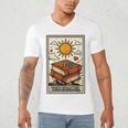 Book Reading Tarot Card The Reader Men's V-Neck T-Shirt Book Reading Tarot Card The Reader Men's V-Neck T-Shirt