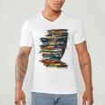 Book Women Graphic Art Colorful Eyes Men's V-Neck T-Shirt Book Women Graphic Art Colorful Eyes Men's V-Neck T-Shirt