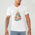 All Booked For Christmas Book Christmas Book Lover Librarian Men's V-Neck T-Shirt All Booked For Christmas Book Christmas Book Lover Librarian Men's V-Neck T-Shirt