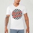 Bookish Baddie Retro Aesthetic Typography Men's V-Neck T-Shirt
