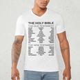 The Books Of The Bible Old And New Testament Complete List Men's V-Neck T-Shirt The Books Of The Bible Old And New Testament Complete List Men's V-Neck T-Shirt
