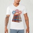 Books Fireworks 4th Of July Bookworm Patriotic Reader Men's V-Neck T-Shirt Books Fireworks 4th Of July Bookworm Patriotic Reader Men's V-Neck T-Shirt