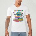 Books It's Okay To Be Kind Yellow Mental Health Day Kids Men's V-Neck T-Shirt