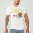 Books Are My Love Language Stack Men's V-Neck T-Shirt