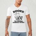 Books The Original Handheld Device Book Lover Men's V-Neck T-Shirt