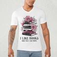 I Like Books More Than I Like People Reader Teacher Bookworm Men's V-Neck T-Shirt I Like Books More Than I Like People Reader Teacher Bookworm Men's V-Neck T-Shirt