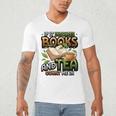 Bookworm If It Involves Books And Tea Lover Reading Premium Tri-Blend Men's V-Neck T-Shirt Bookworm If It Involves Books And Tea Lover Reading Premium Tri-Blend Men's V-Neck T-Shirt