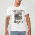 Bronte Novel Wuthering Heights Moorland Gothic Book Cover Men's V-Neck T-Shirt