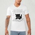 Cat Book For Women Life Is Better With Cats And Books Men's V-Neck T-Shirt