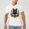 Cat For Women Book Lover Cute Cat And Book Men's V-Neck T-Shirt Cat For Women Book Lover Cute Cat And Book Men's V-Neck T-Shirt