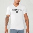 Chapter 23 Book Lovers Readers & Authors 23rd Birthday Men's V-Neck T-Shirt