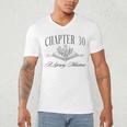 Chapter 30 A Literary Milestone 30th Birthday Book Lover Men's V-Neck T-Shirt Chapter 30 A Literary Milestone 30th Birthday Book Lover Men's V-Neck T-Shirt