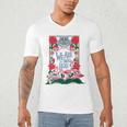 Cheshire Cat Alice In Wonderland Vintage Book Premium Men's V-Neck T-Shirt