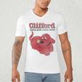 Clifford The Big Red Dog Clifford And Emily Book Cover Men's V-Neck T-Shirt