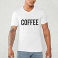 I Like Coffee My Books And Maybe Like 3 People Book Lover Men's V-Neck T-Shirt