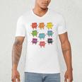 Color Our World Book Lover Reading Bookworm Reader Men's V-Neck T-Shirt