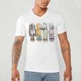 Coquette Bookworm Reading Enthusiast Book Lover Book Men's V-Neck T-Shirt Coquette Bookworm Reading Enthusiast Book Lover Book Men's V-Neck T-Shirt