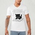 Cute Cats And Books Aesthetic Feline Reader Graphic Premium Tri-Blend Men's V-Neck T-Shirt Cute Cats And Books Aesthetic Feline Reader Graphic Premium Tri-Blend Men's V-Neck T-Shirt