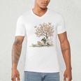 Cute Fairy Reading Fairycore Aesthetic Book Lover Men's V-Neck T-Shirt