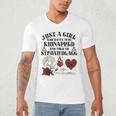 Dark Romance Smutt Book Merch Just A Good Girl STFUATTDLAGG Men's V-Neck T-Shirt Dark Romance Smutt Book Merch Just A Good Girl STFUATTDLAGG Men's V-Neck T-Shirt