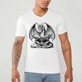 Dragon Reading Book Bookworm Books Dragon Lover Learning Men's V-Neck T-Shirt
