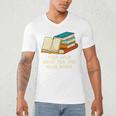 Drink Tea And Read Books Reading Bookworm Literature Men's V-Neck T-Shirt