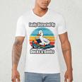 Ducks Books Lover Easily Distracted By Ducks & Books Men's V-Neck T-Shirt Ducks Books Lover Easily Distracted By Ducks & Books Men's V-Neck T-Shirt