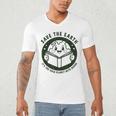 Earth Day 2025 Save Earth It´s Only Planet With Books Reader Men's V-Neck T-Shirt Earth Day 2025 Save Earth It´s Only Planet With Books Reader Men's V-Neck T-Shirt