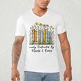 Easily Distracted By Plants And Books Bookworm Gardening Men's V-Neck T-Shirt Easily Distracted By Plants And Books Bookworm Gardening Men's V-Neck T-Shirt
