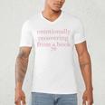 Emotionally Recovering From a Book Bookish Men's V-Neck T-Shirt