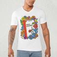 Equal Rights Book Flower Resist Feminist LGBTQ Floral Men's V-Neck T-Shirt
