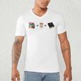 Everything a Girl Needs Books Coffee Jesus Men's V-Neck T-Shirt