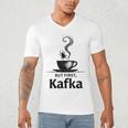 But First Kafka Coffee For Literature & Book Lovers Men's V-Neck T-Shirt