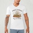 Forget Flowers Buy Me Books Book Lover Men's V-Neck T-Shirt Forget Flowers Buy Me Books Book Lover Men's V-Neck T-Shirt