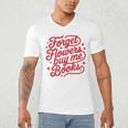 Forget Flowers Buy Me Books Men's V-Neck T-Shirt Forget Flowers Buy Me Books Men's V-Neck T-Shirt