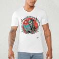 Grim Reaper Reads a Book Men's V-Neck T-Shirt