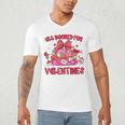Groovy All Booked For Valentines Books Pink Coquette Bow Men's V-Neck T-Shirt Groovy All Booked For Valentines Books Pink Coquette Bow Men's V-Neck T-Shirt