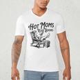 Hot Moms Read Books For Moms Book Lover Men's V-Neck T-Shirt Hot Moms Read Books For Moms Book Lover Men's V-Neck T-Shirt