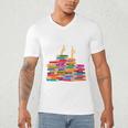I'm Fine Reading Books Reader Book Lover Librarian Men's V-Neck T-Shirt I'm Fine Reading Books Reader Book Lover Librarian Men's V-Neck T-Shirt