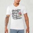 Imagine Being Afraid Of Drag Queens & Books Equality Men's V-Neck T-Shirt