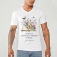 I Should Infinitely Prefer A Book Jane Austen Fan Woman Girl Men's V-Neck T-Shirt I Should Infinitely Prefer A Book Jane Austen Fan Woman Girl Men's V-Neck T-Shirt