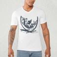 Italian Greyhound Whippet Dog Reading Book Hammock Iggy Mom Men's V-Neck T-Shirt