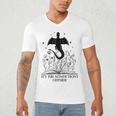 It's Too Nonfictiony Outside Book Dragon Reading Fantasy Era Men's V-Neck T-Shirt