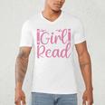 Just A Girl Who Loves To Read Book Lover Reading Books Men's V-Neck T-Shirt