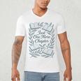 Just One More Chapter Blue Book Lover Reading Quote Men's V-Neck T-Shirt