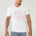 Just One More Chapter Bookish Book Reading Bright Hot Pink Men's V-Neck T-Shirt Just One More Chapter Bookish Book Reading Bright Hot Pink Men's V-Neck T-Shirt