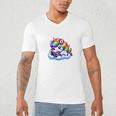 Just One More Chapter Bookish Book Unicorn Reading Book Men's V-Neck T-Shirt